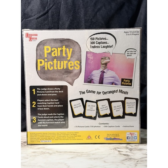New ~ Party Pictures Game Ages 18+ 3-8 Players Game Night Fun (2876) - Picture 3 of 10